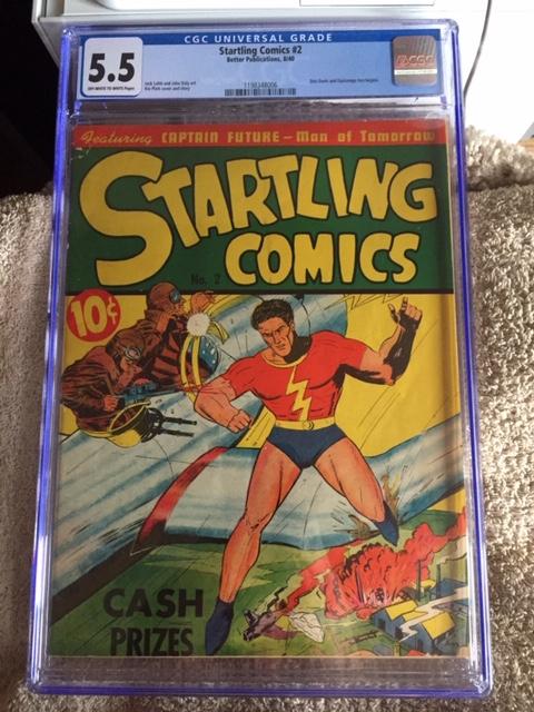 Startling Comics #2 CGC 5.5 ow/w