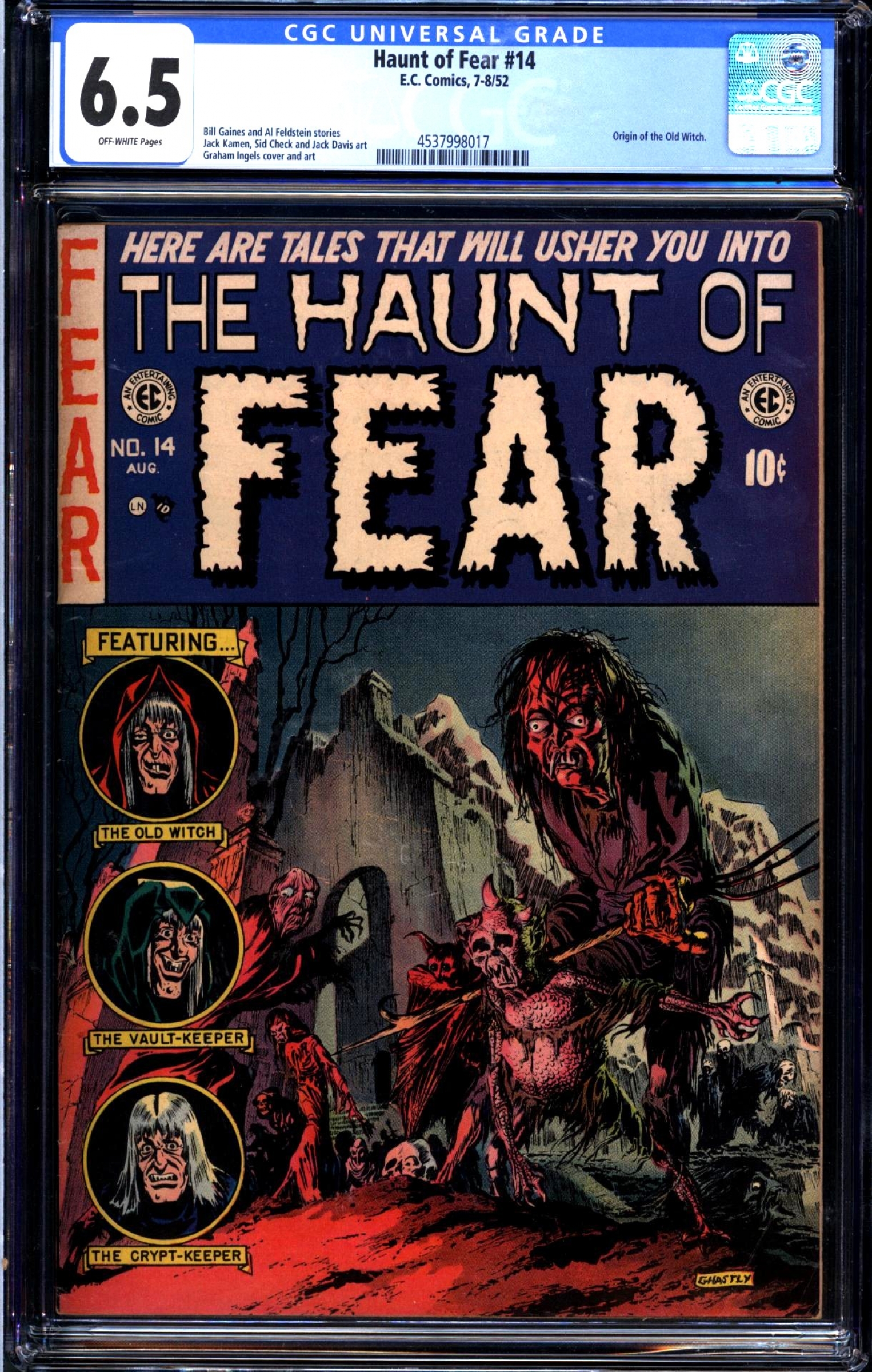Haunt of Fear #14 CGC 6.5 ow