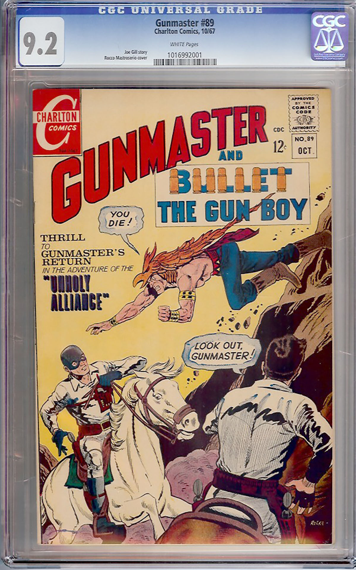 Gunmaster #89 CGC 9.2 w