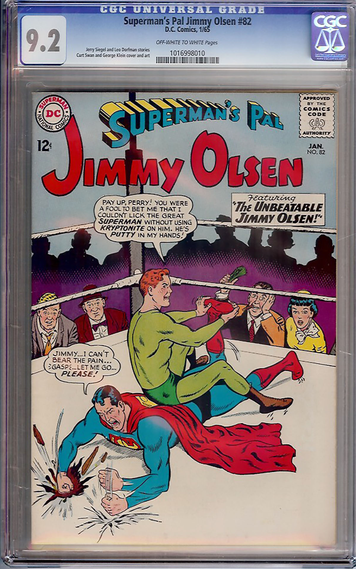 Superman's Pal Jimmy Olsen #82 CGC 9.2 ow/w