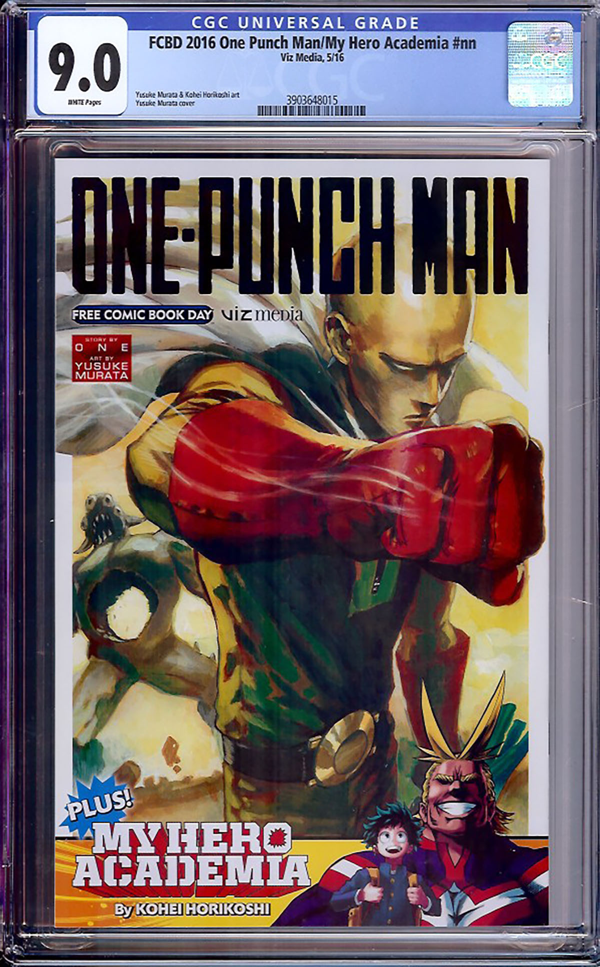 FCBD 2016 One Punch Man #1 CGC 9.0 w