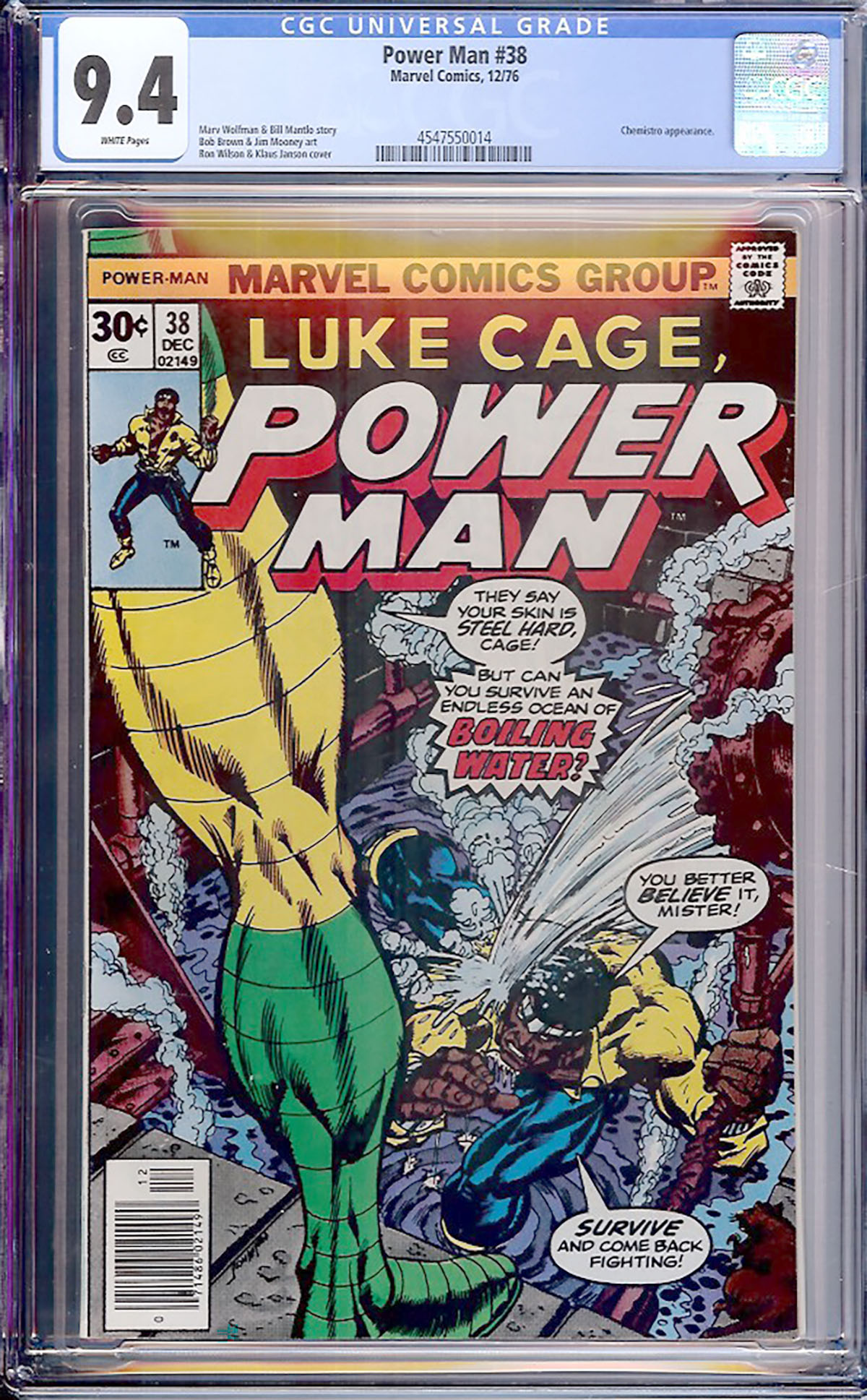 Power Man #38 CGC 9.4 w