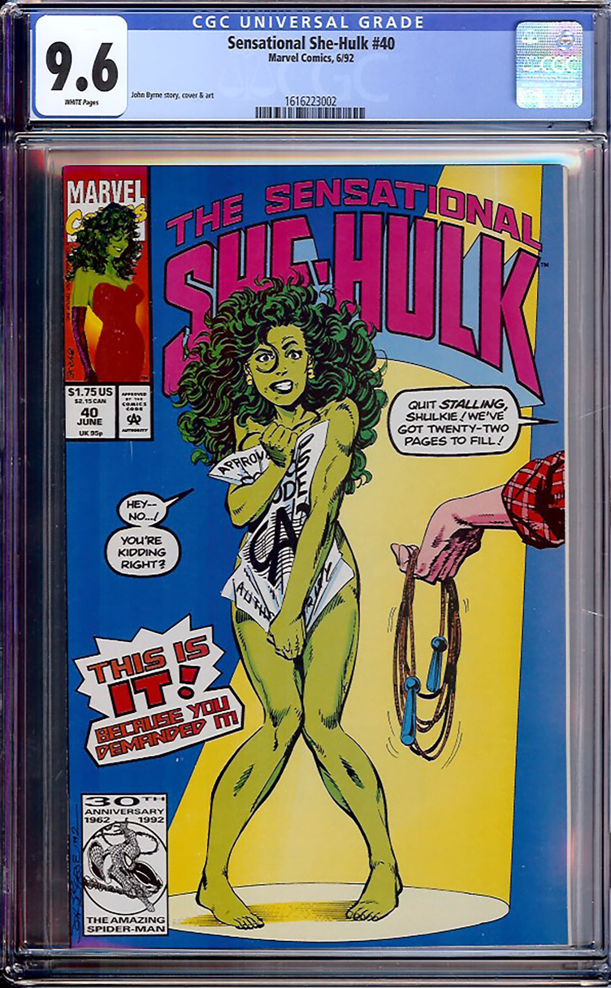 Sensational She-Hulk #40 CGC 9.6 w