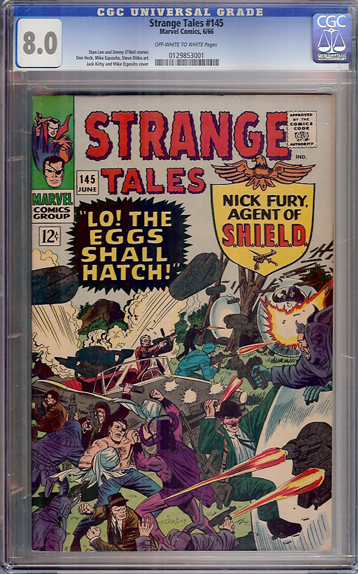 Strange Tales #145 CGC 8.0 ow/w