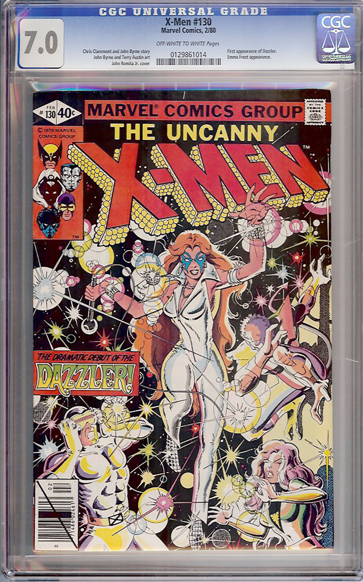 X-Men #130 CGC 7.0 ow/w