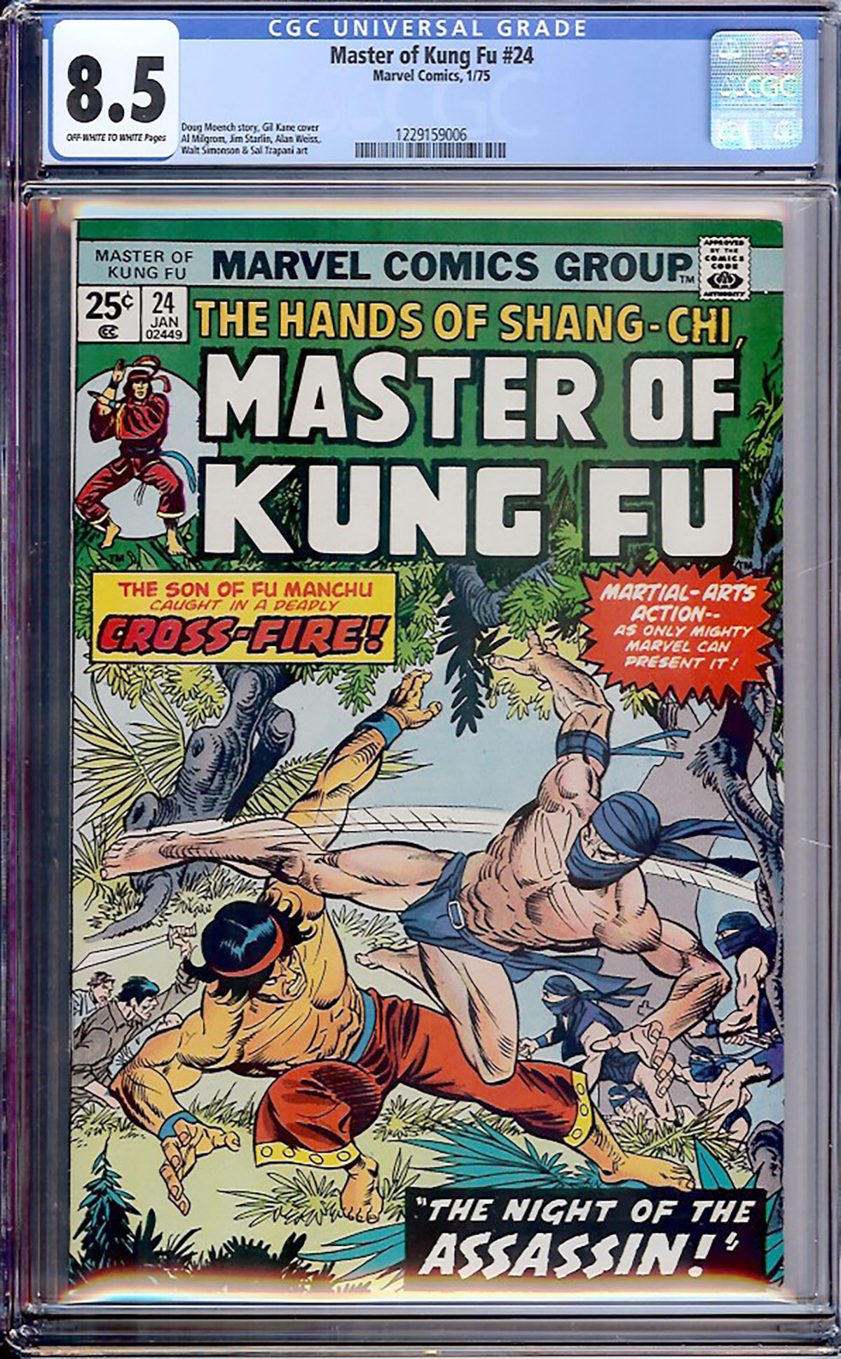 Master of Kung Fu #24 CGC 8.5 ow/w