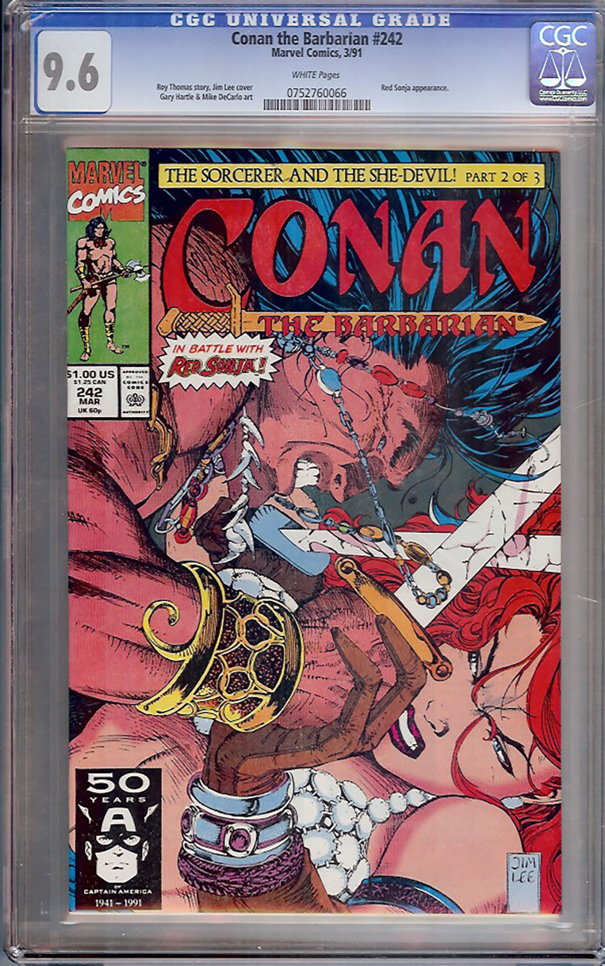 Conan The Barbarian #242 CGC 9.6 w