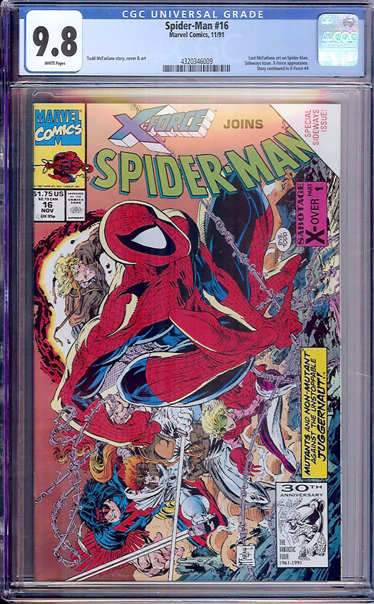 Spider-Man #16 CGC 9.8 w