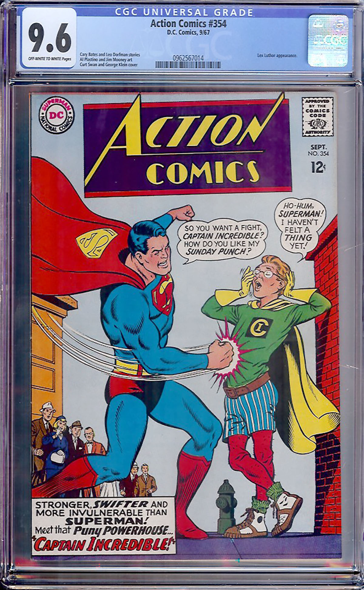Action Comics #354 CGC 9.6 w