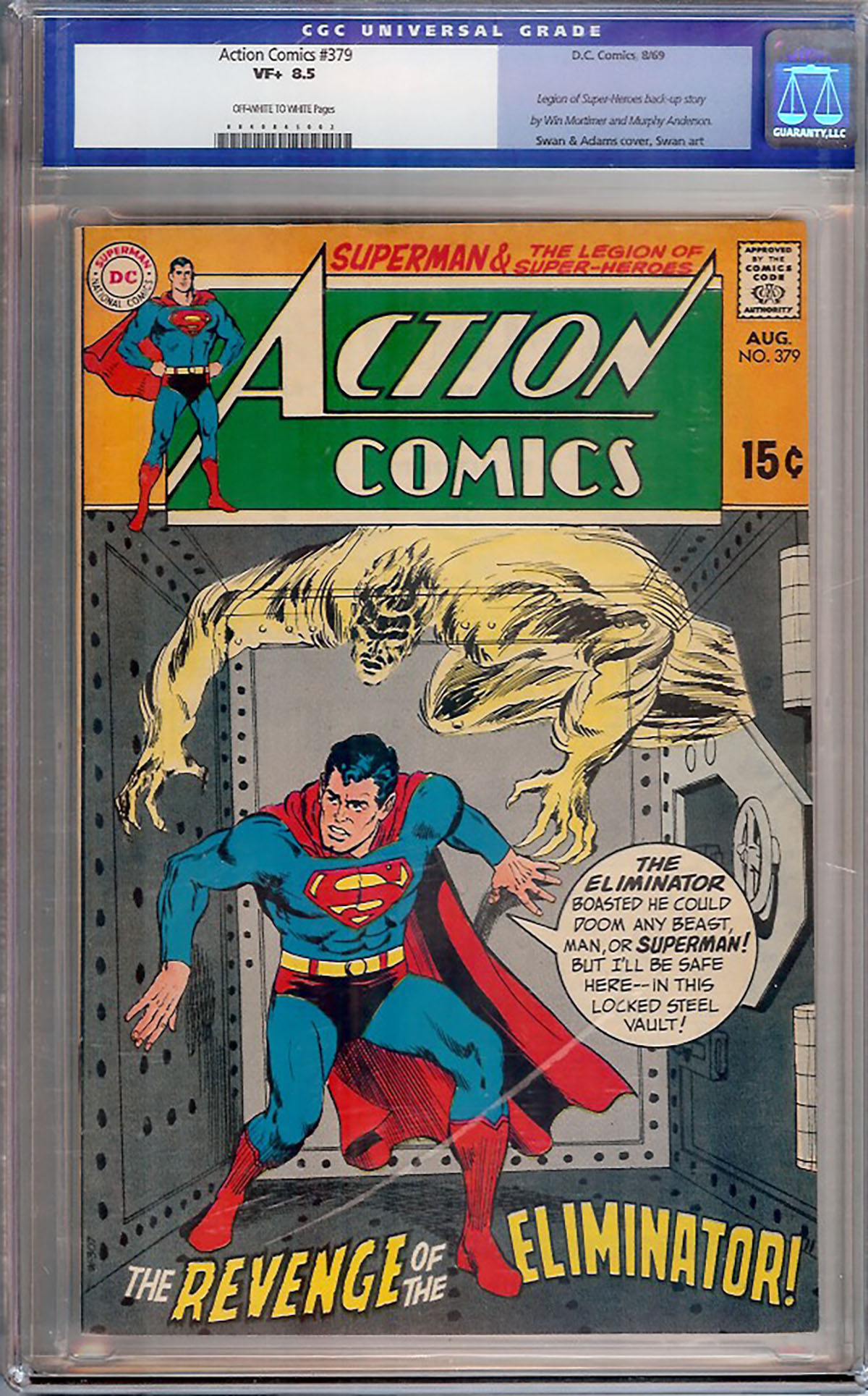 Action Comics #379 CGC 8.5 ow/w