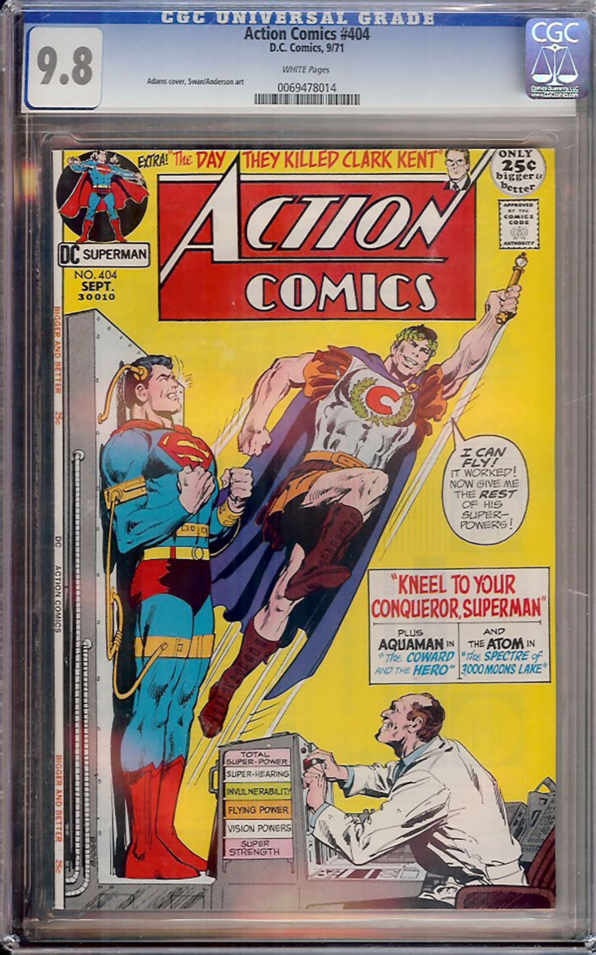 Action Comics #404 CGC 9.8 w