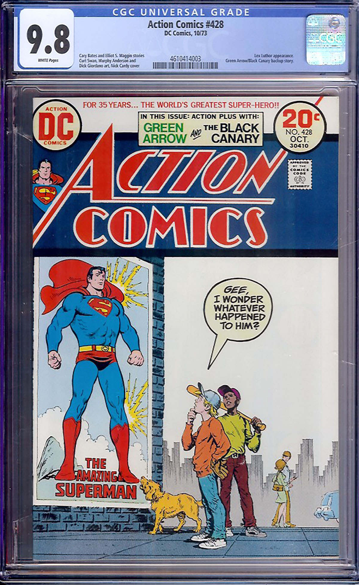 Action Comics #428 CGC 9.8 w