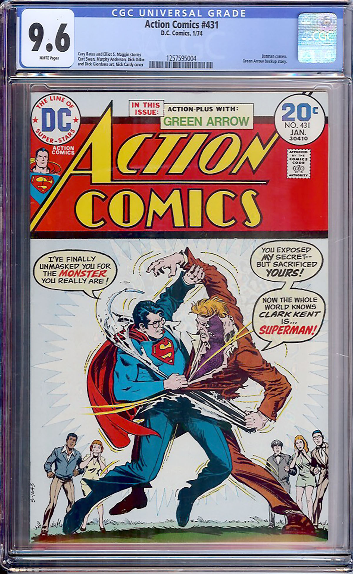 Action Comics #431 CGC 9.6 w