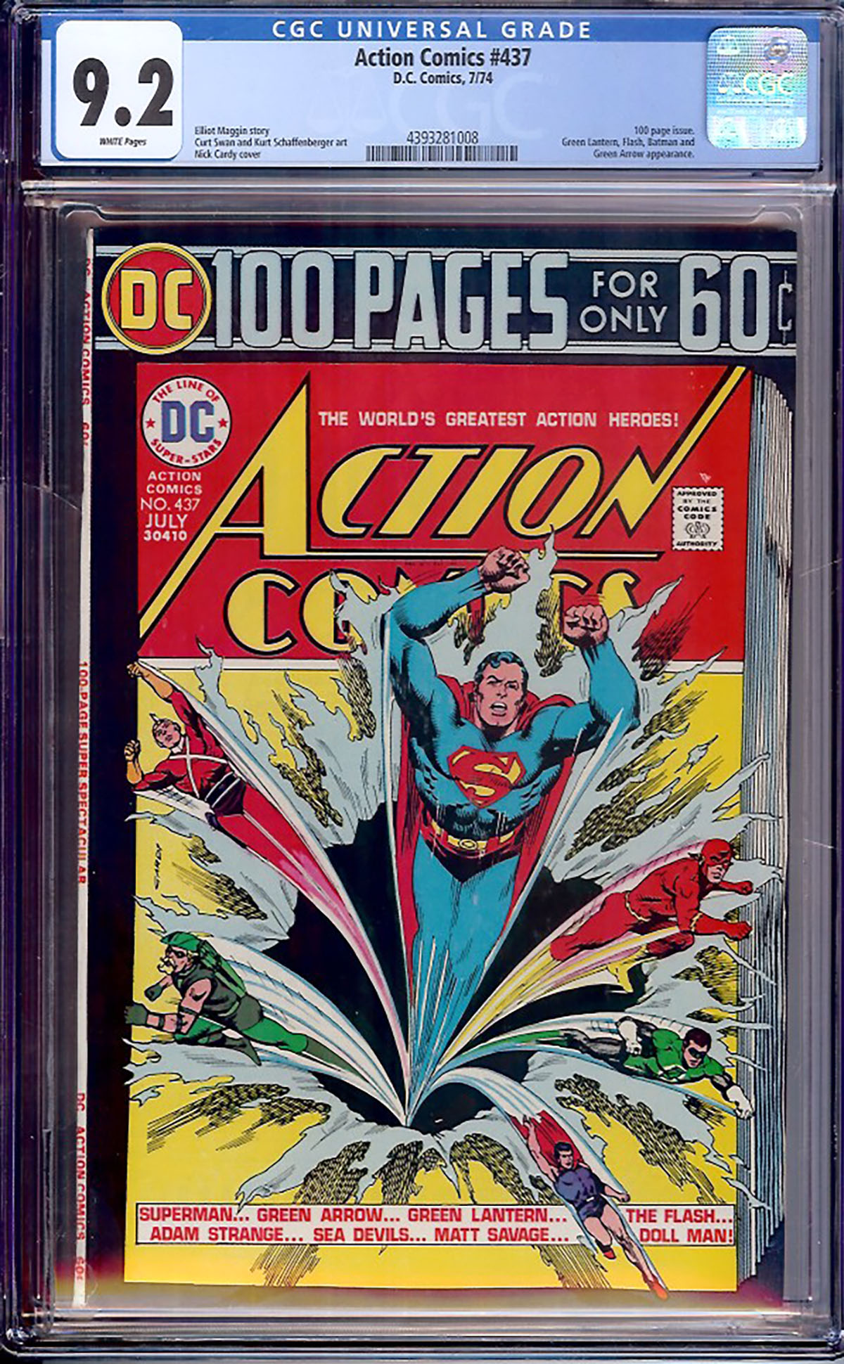 Action Comics #437 CGC 9.2 w