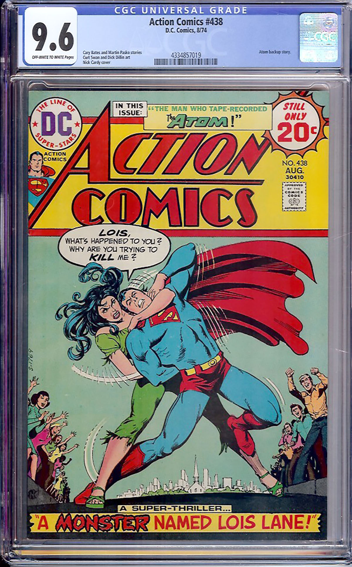Action Comics #438 CGC 9.6 ow/w