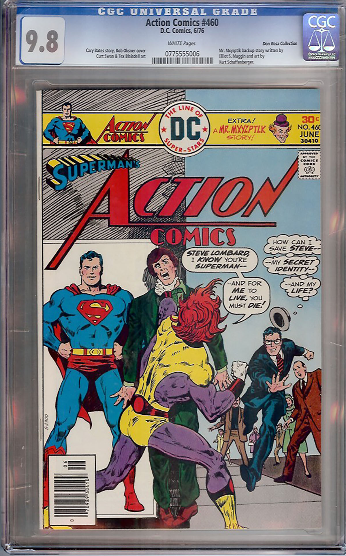 Action Comics #460 CGC 9.8 w Don Rosa Collection