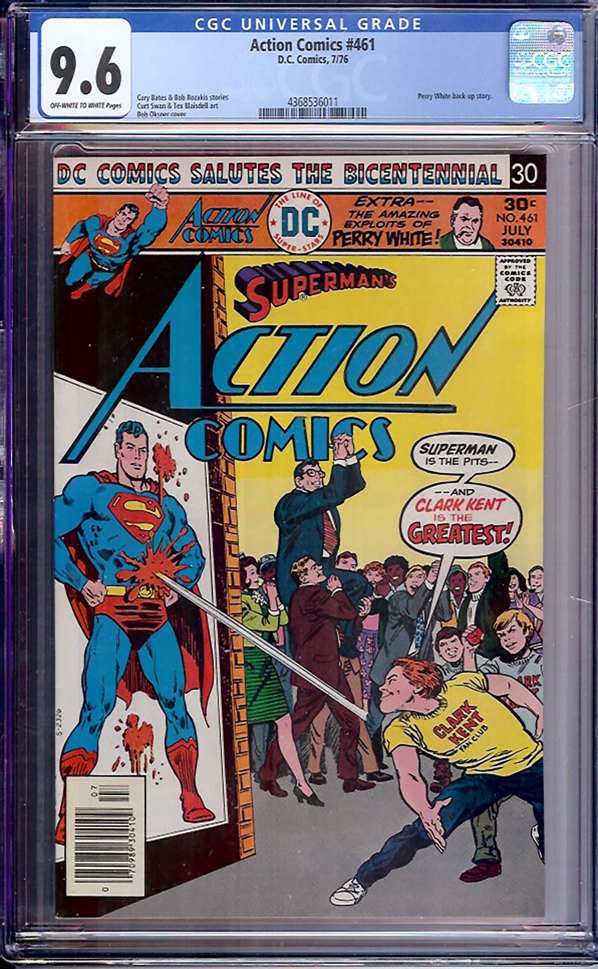Action Comics #461 CGC 9.6 ow/w