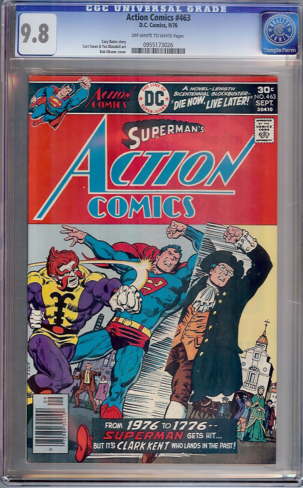 Action Comics #463 CGC 9.8 ow/w Tongie Farm
