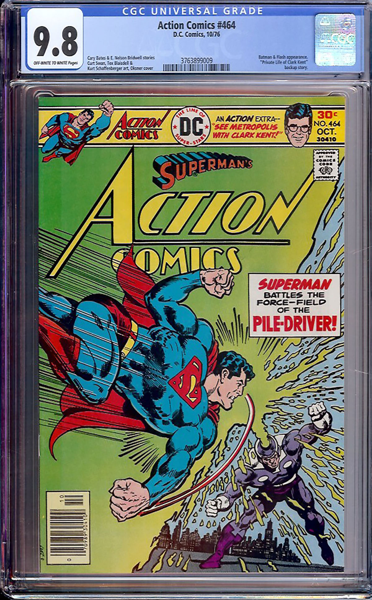 Action Comics #464 CGC 9.8 ow/w