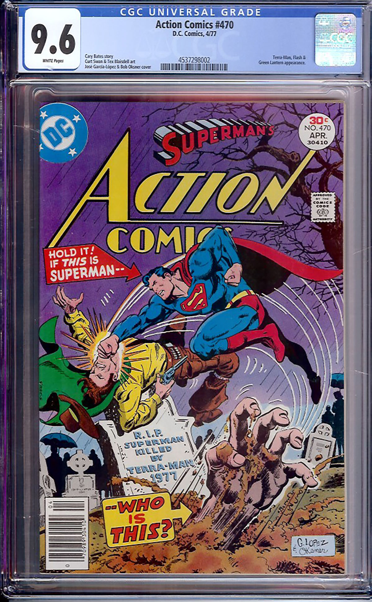 Action Comics #470 CGC 9.6 w
