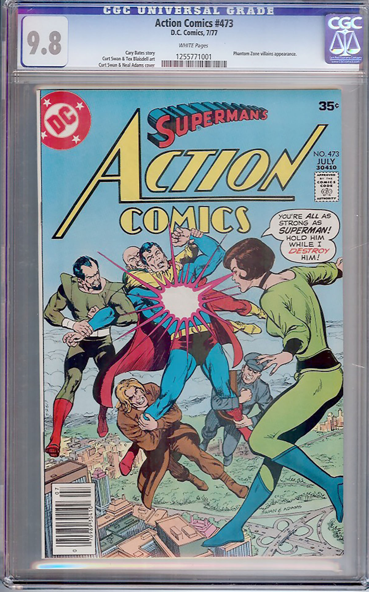 Action Comics #473 CGC 9.8 w