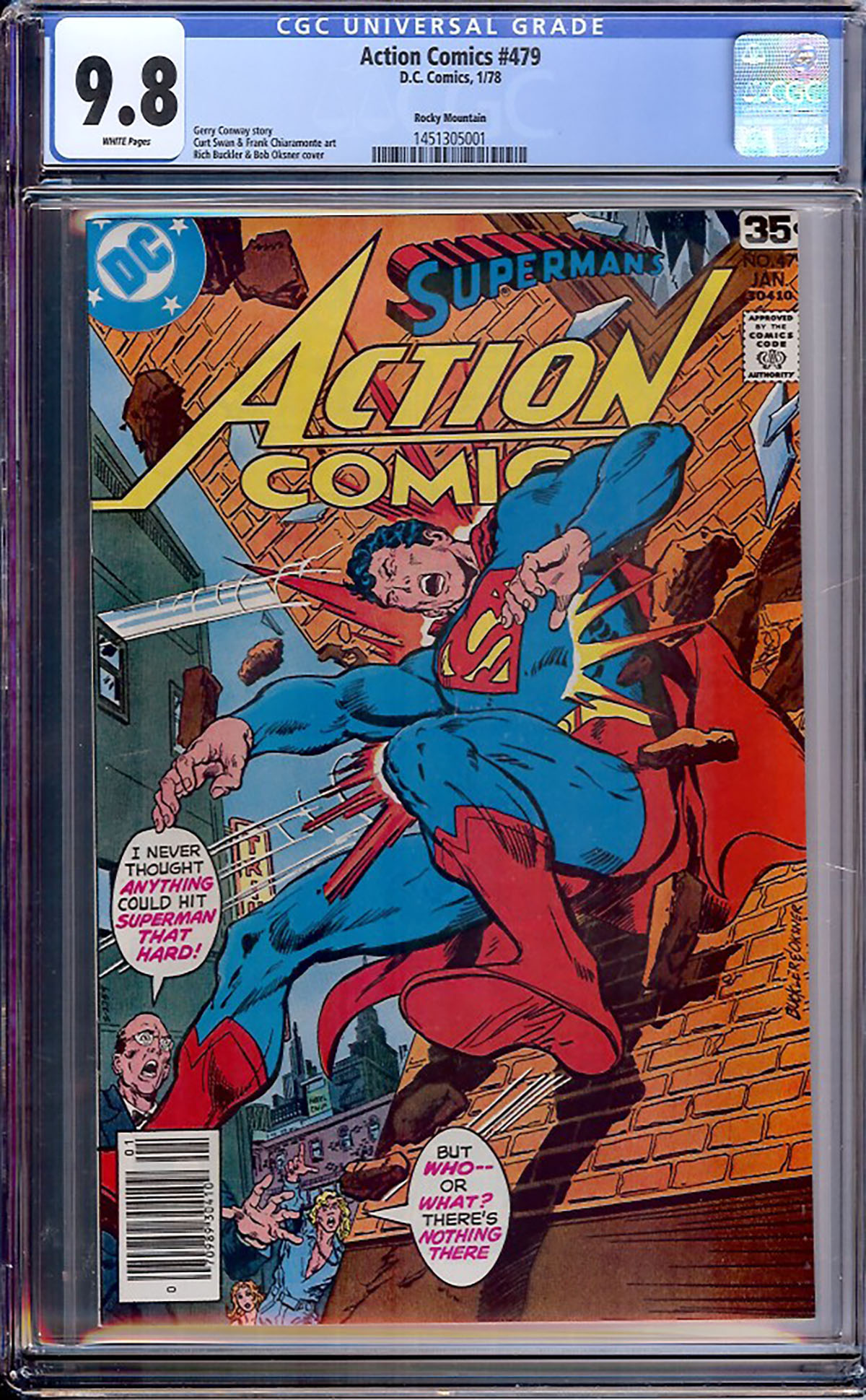Action Comics #479 CGC 9.8 w Rocky Mountain