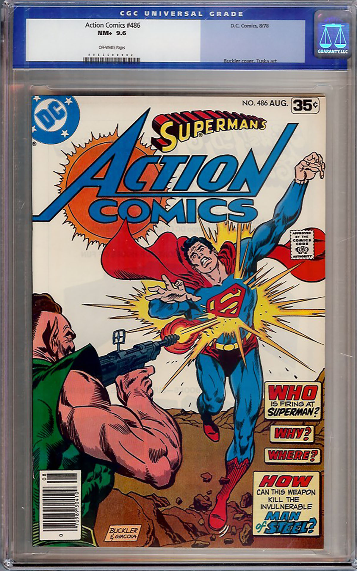 Action Comics #486 CGC 9.6 ow
