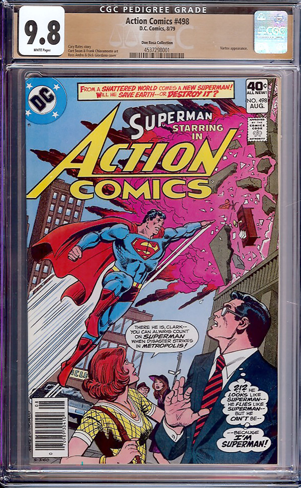 Action Comics #498 CGC 9.8 w Don Rosa Collection