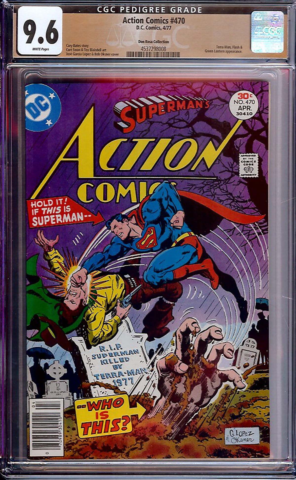 Action Comics #470 CGC 9.6 w Don Rosa Collection