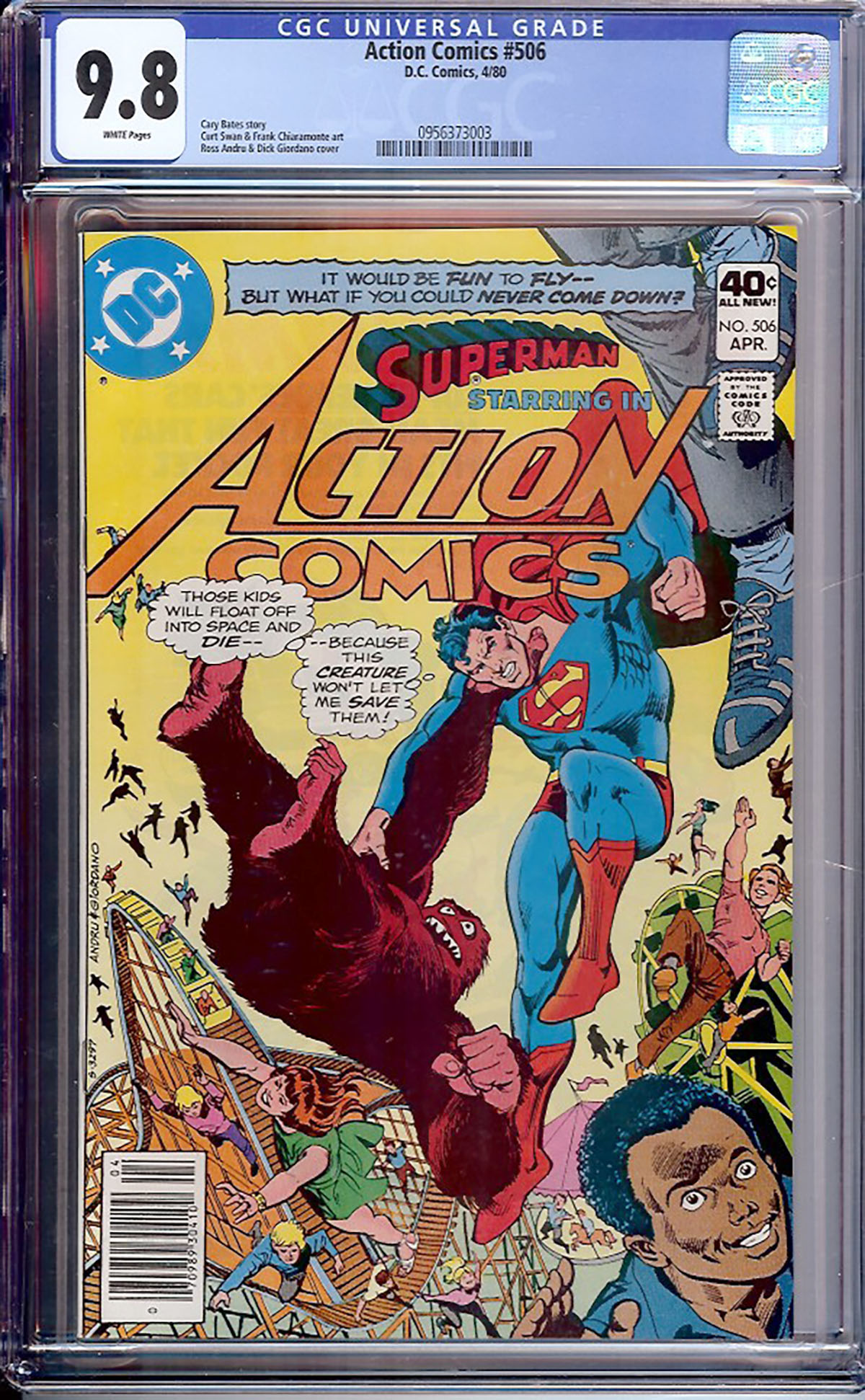 Action Comics #506 CGC 9.8 w