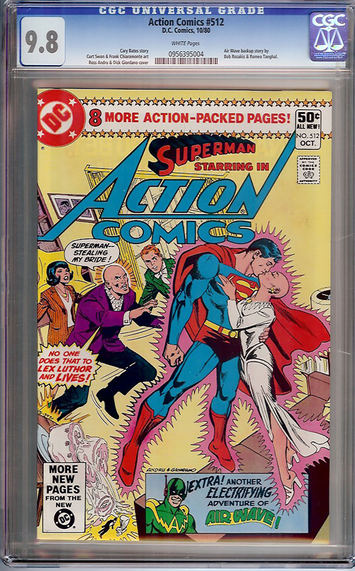 Action Comics #512 CGC 9.8 w David Toth Copy