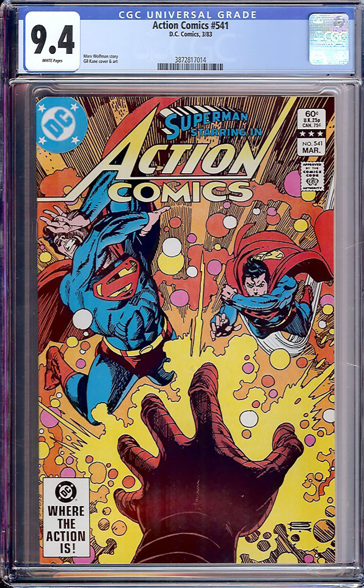 Action Comics #541 CGC 9.4 w