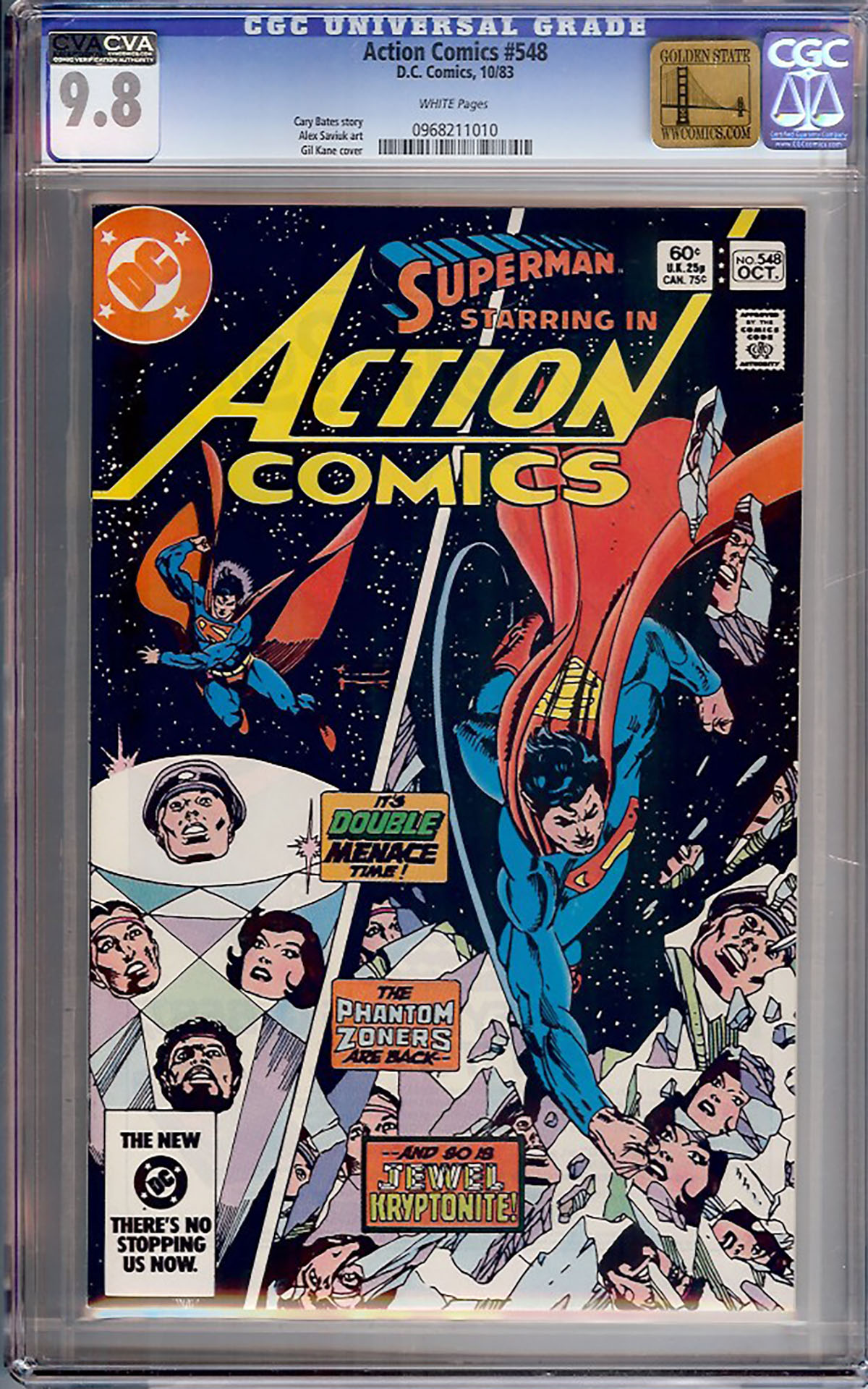 Action Comics #548 CGC 9.8 w Golden State