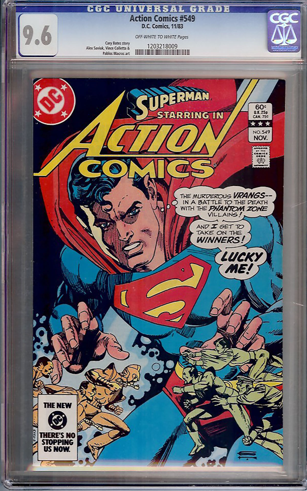 Action Comics #549 CGC 9.6 ow/w