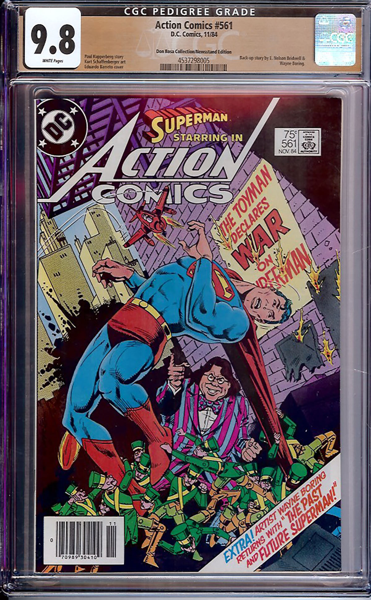 Action Comics #561 CGC 9.8 w Don Rosa Collection