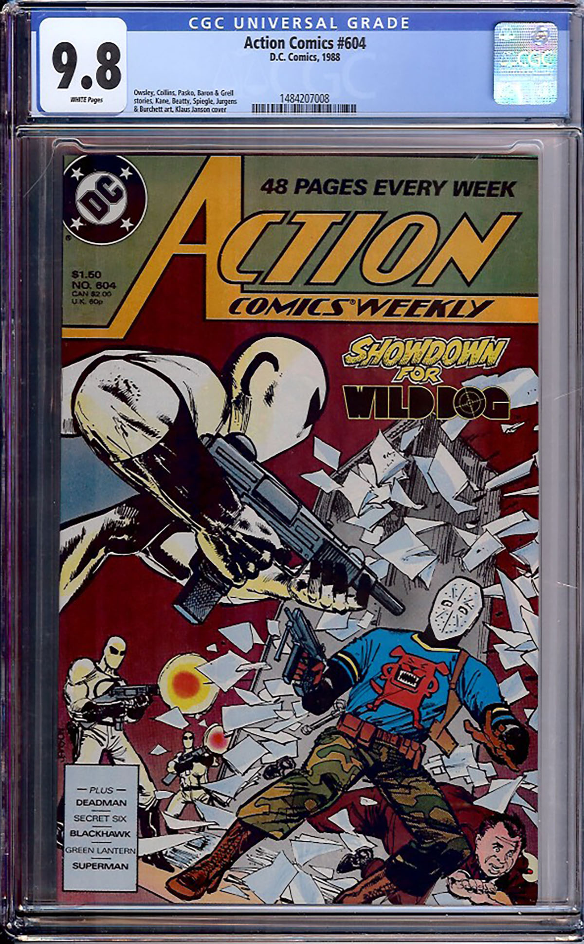 Action Comics #604 CGC 9.8 w