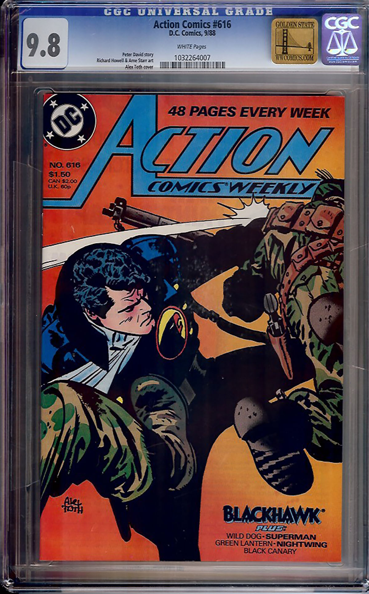 Action Comics #616 CGC 9.8 w Golden State