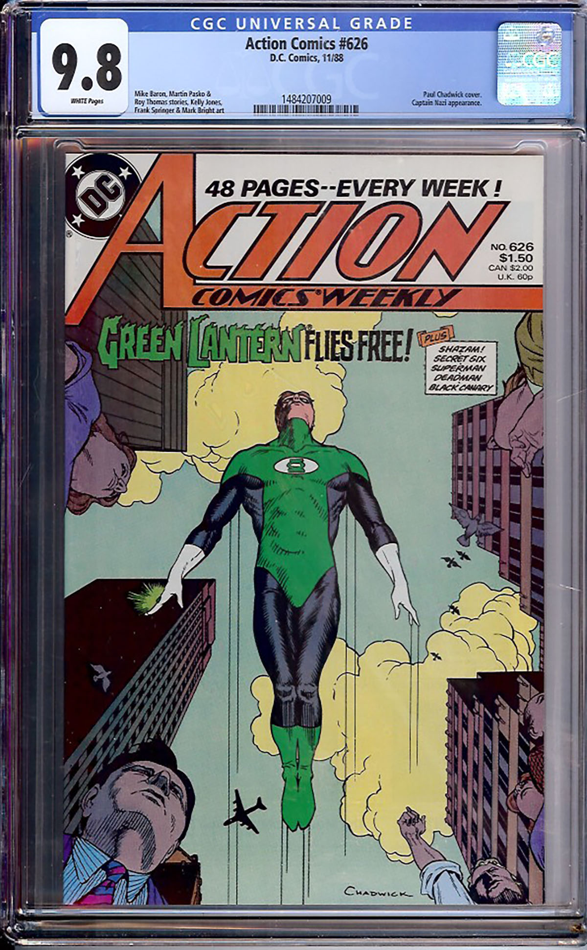 Action Comics #626 CGC 9.8 w