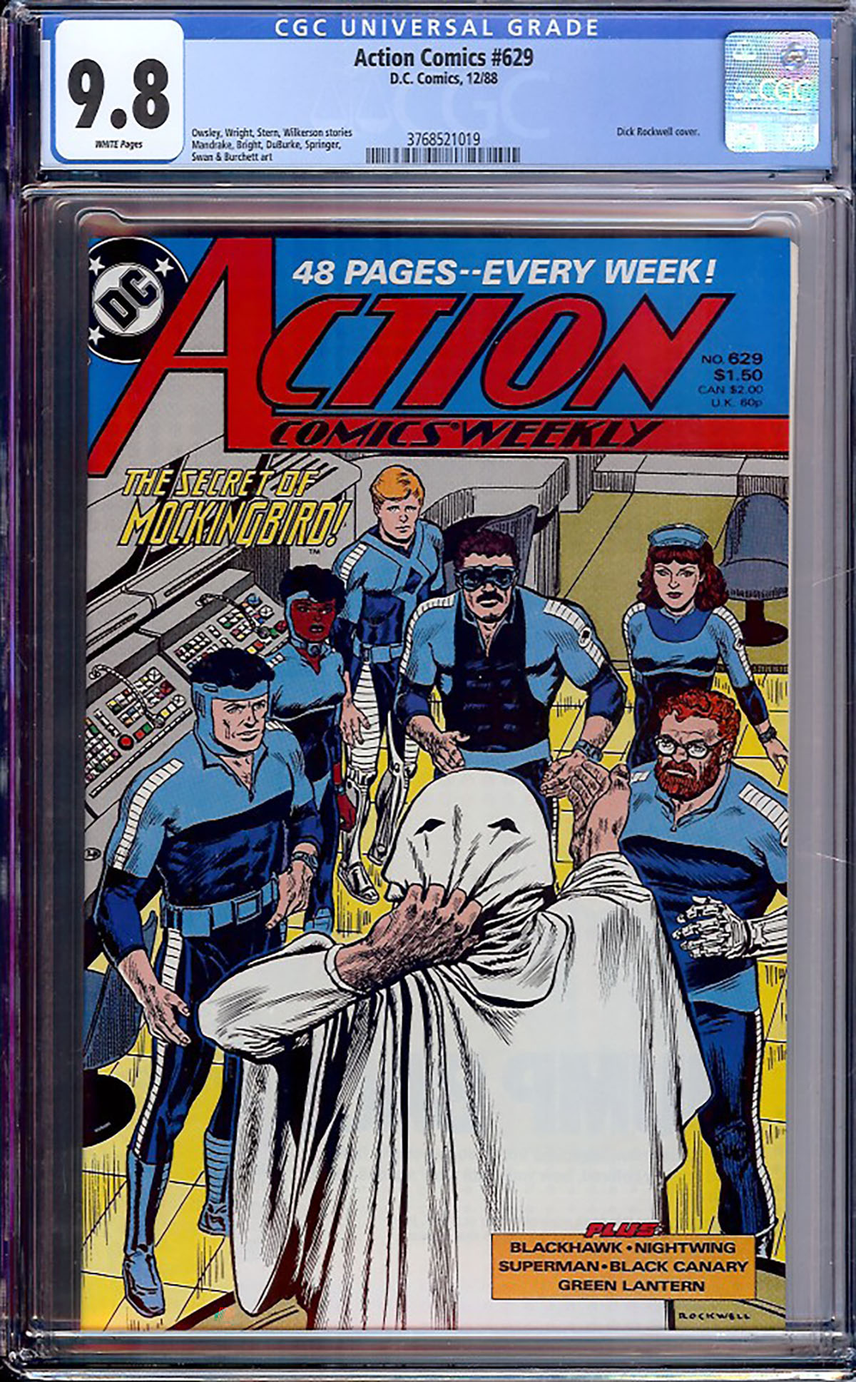 Action Comics #629 CGC 9.8 w