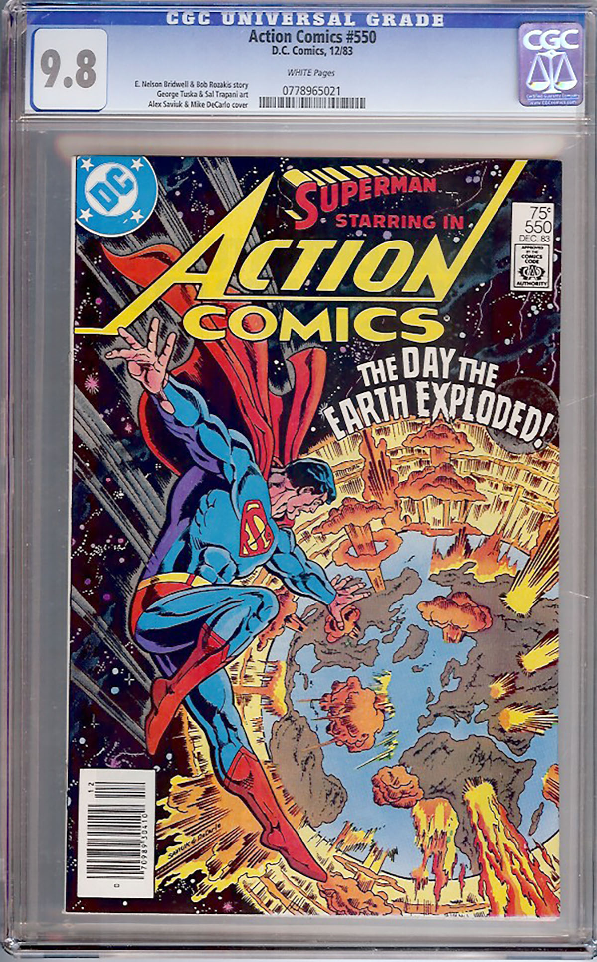 Action Comics #550 CGC 9.8 w