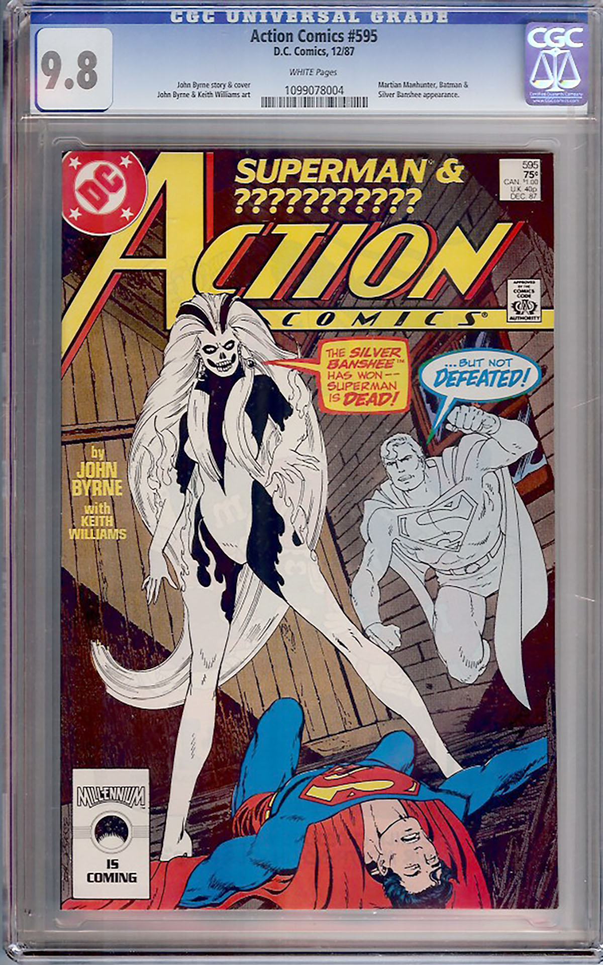 Action Comics #595 CGC 9.8 w