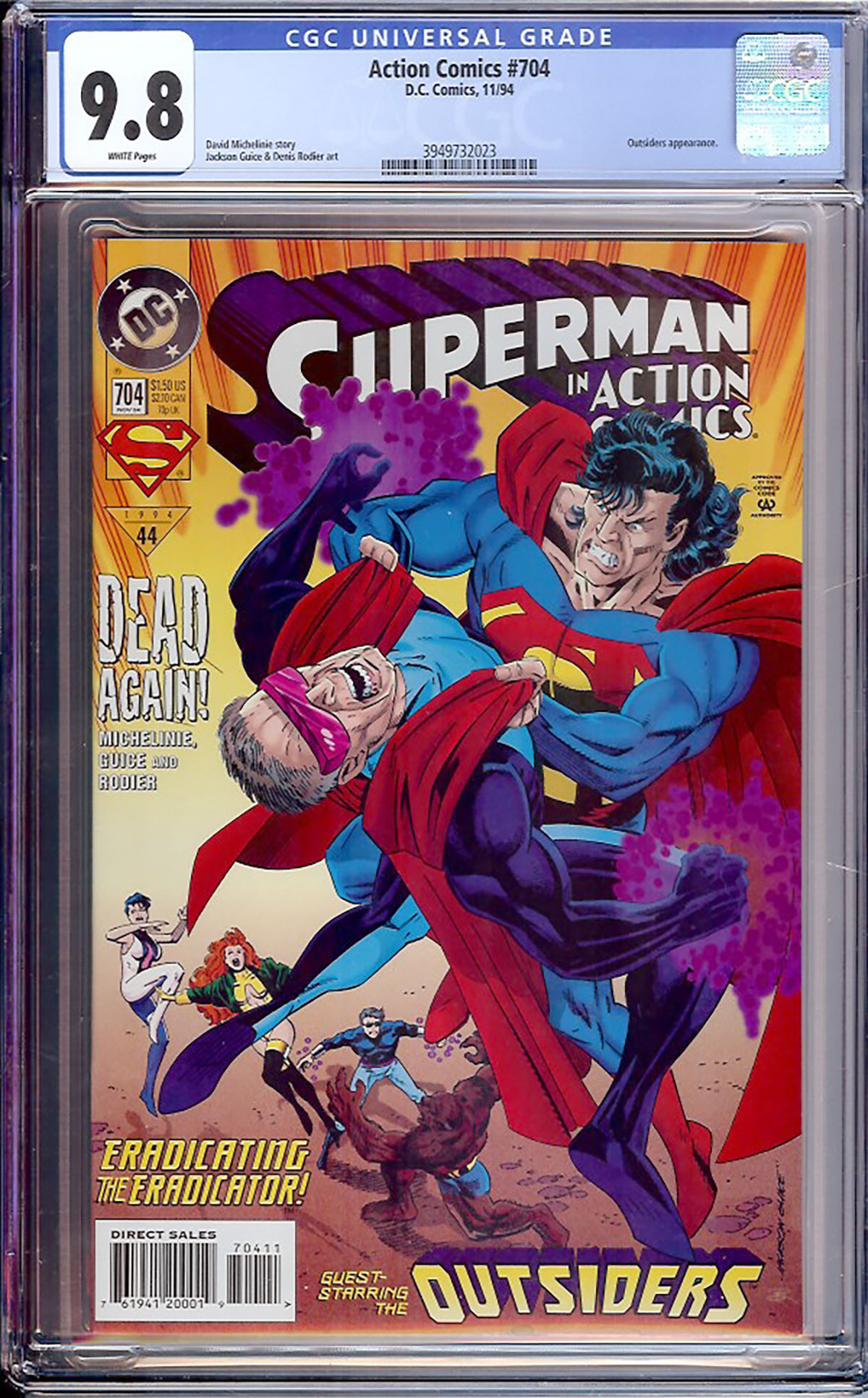 Action Comics #704 CGC 9.8 w