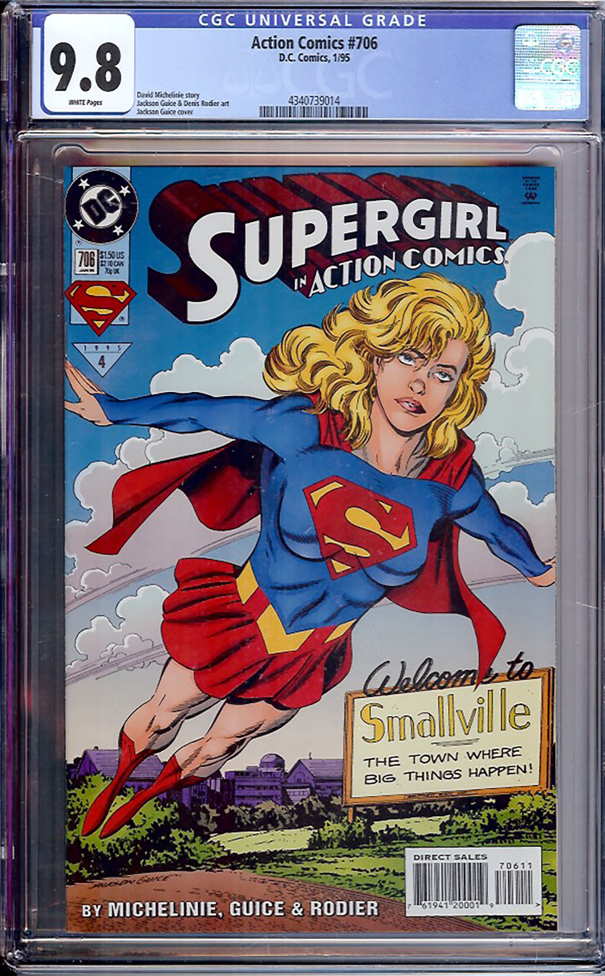 Action Comics #706 CGC 9.8 w