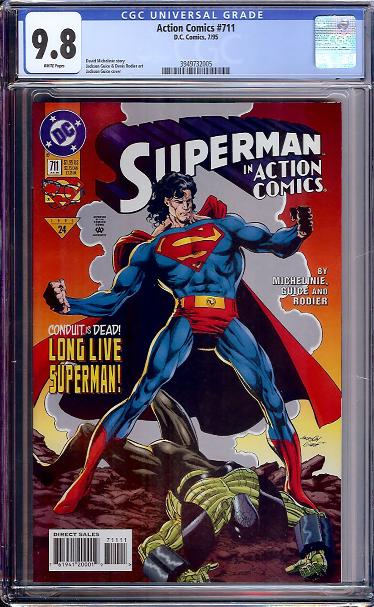 Action Comics #711 CGC 9.8 w
