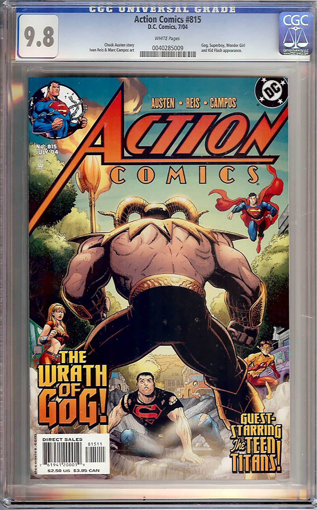 Action Comics #815 CGC 9.8 w