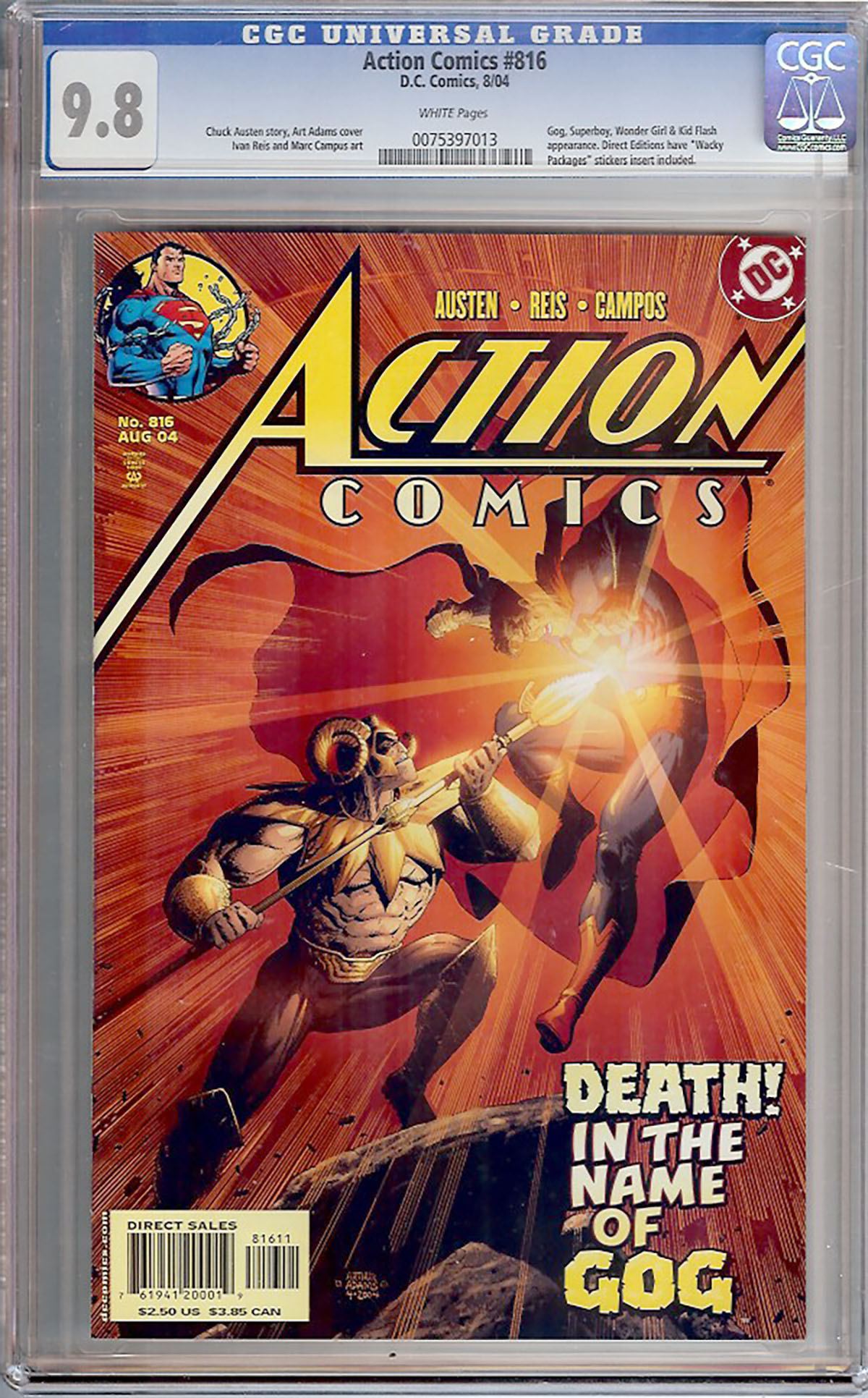 Action Comics #816 CGC 9.8 w