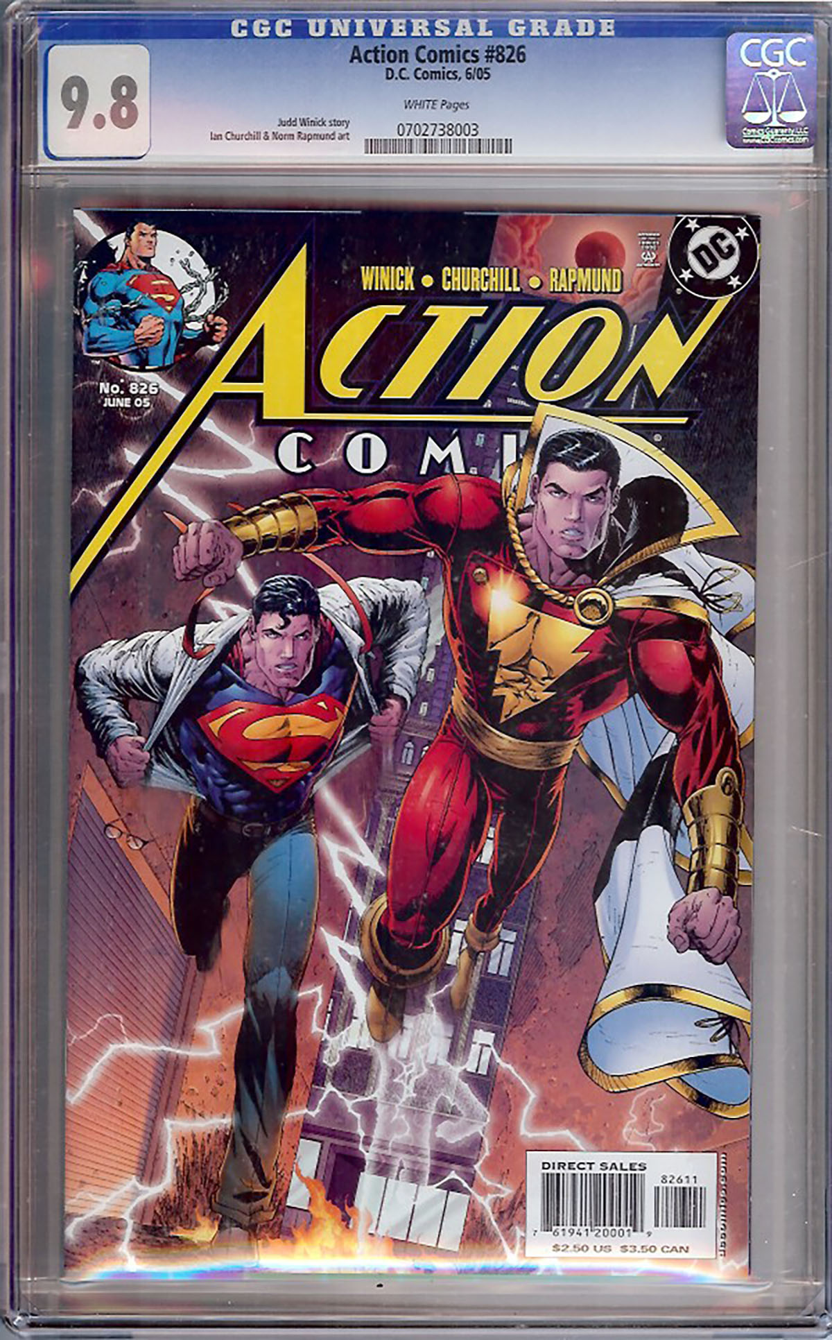 Action Comics #826 CGC 9.8 w