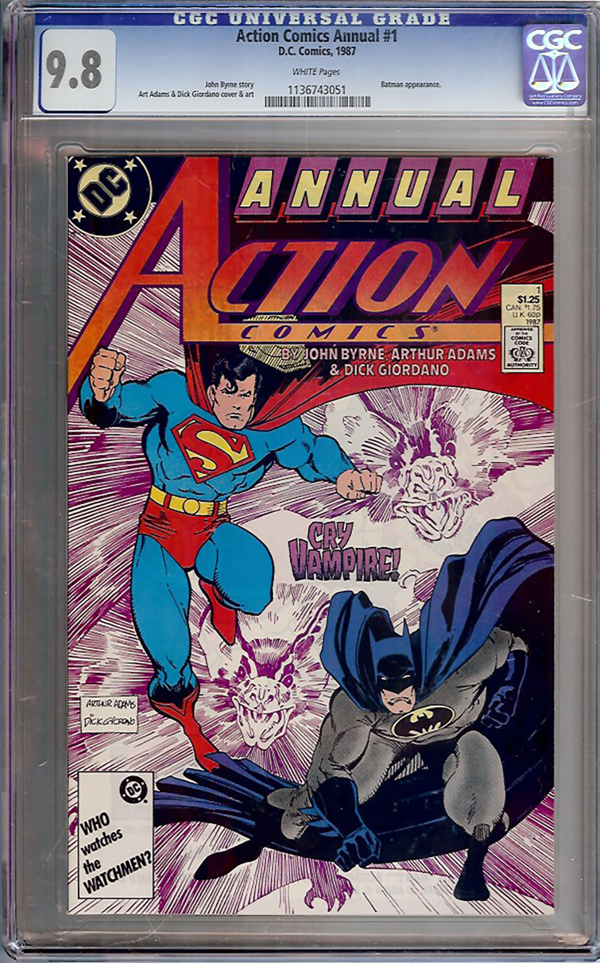 Action Comics Annual #1 CGC 9.8 w