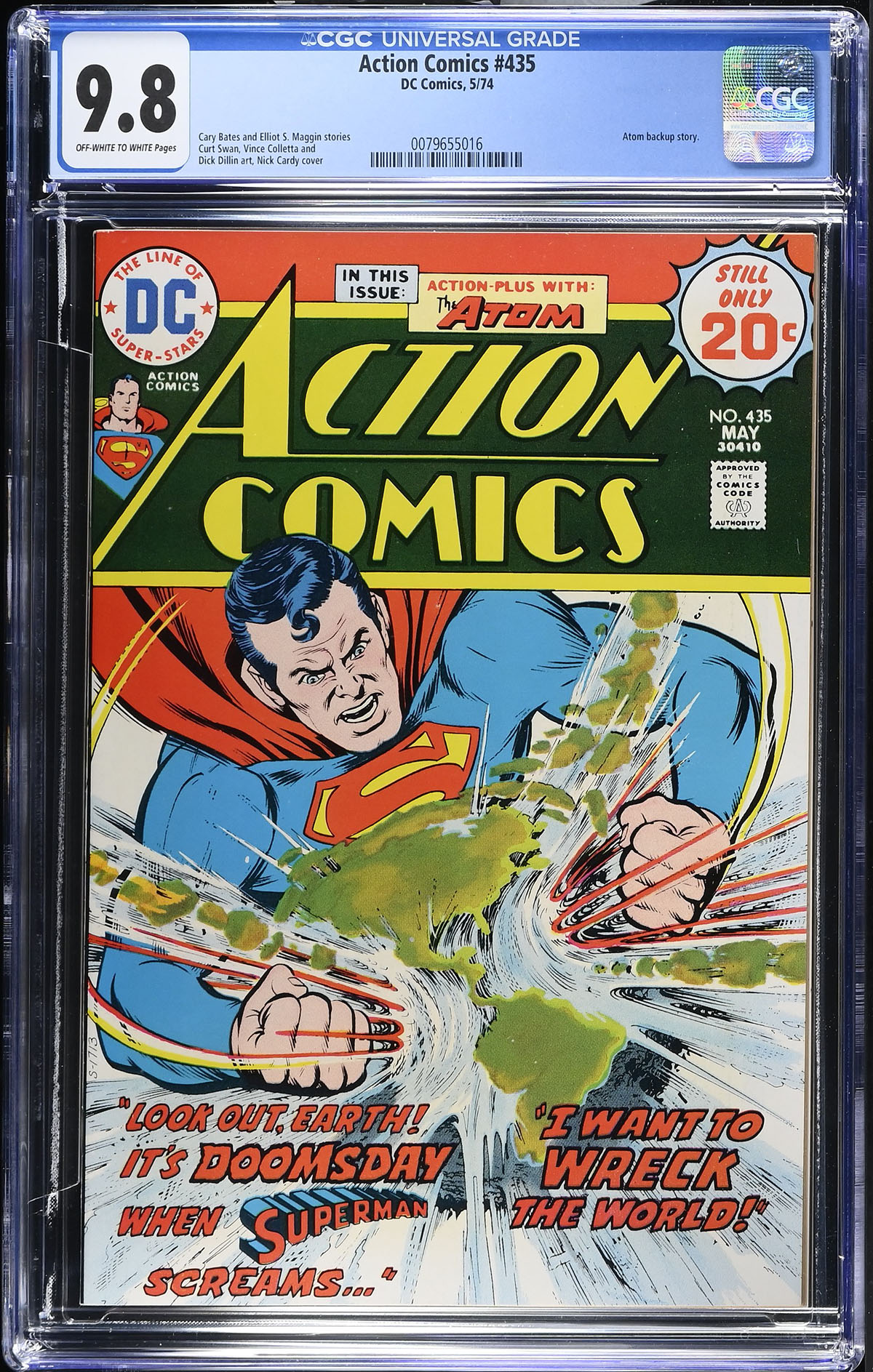 Action Comics #435 CGC 9.8 ow/w
