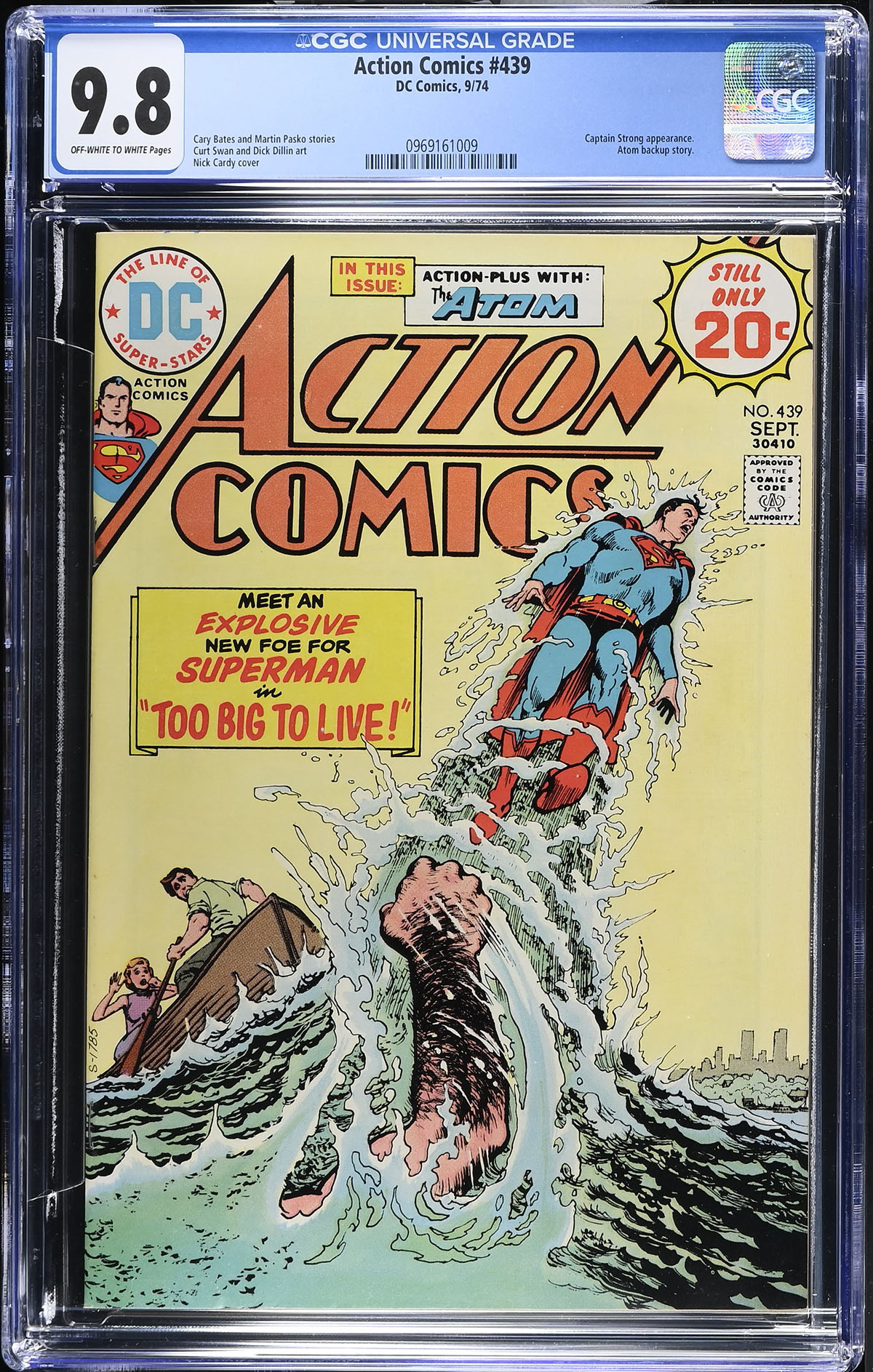 Action Comics #439 CGC 9.8 ow/w